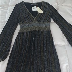 Guess black mini dress size large